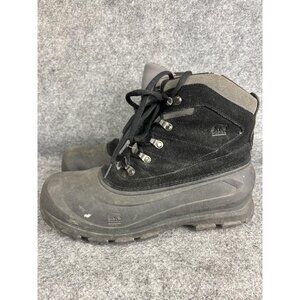 Sorel Cold Mountain Boots Mens Size 10.5 Black Waterproof Winter Snow Thinsulate